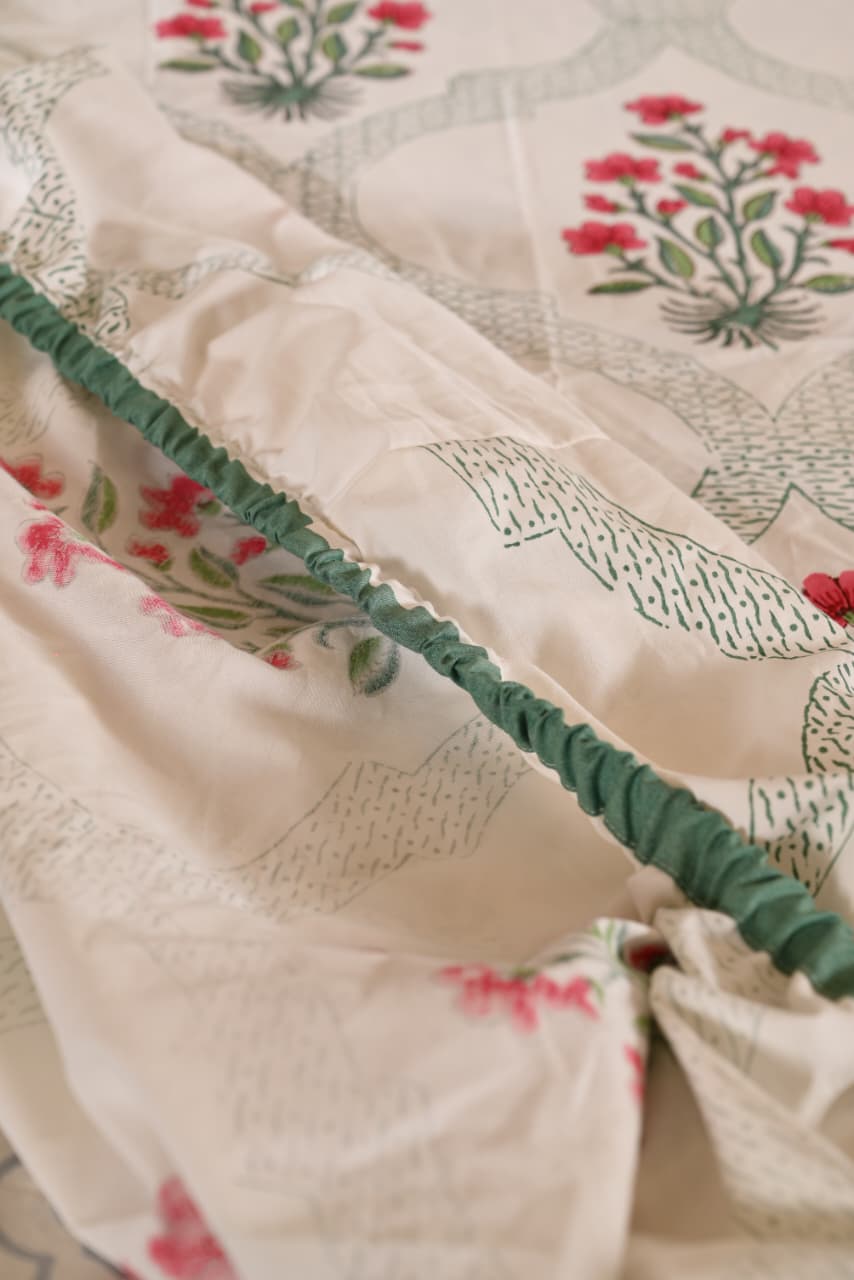 Premium Fitted Bedsheet Set with 2 Pillow Covers - Percale Cotton