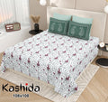 Kashida Bedsheet Set 108 x 108 in - 3 Pcs (Design 0010)