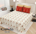 Kashida Bedsheet Set 108 x 108 in - 3 Pcs (Design 0011)