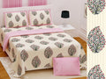Handwork Katha Bedsheet Set 108 x 108 in - 3 Pcs (Design 0032)
