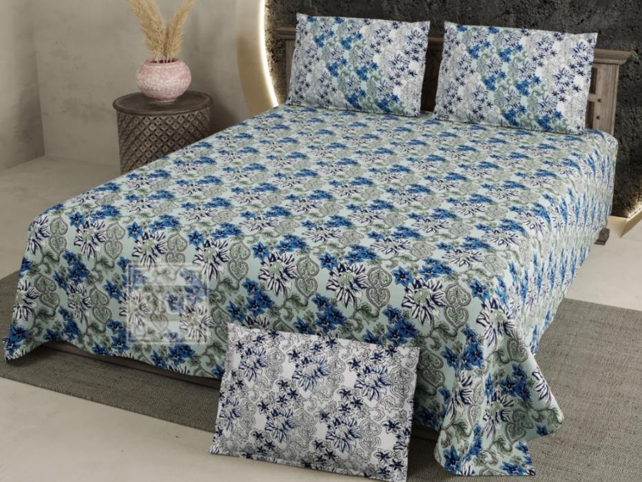 Chartook Bedsheet Set 108 x 108 in - 3 Pcs (Design 0052)