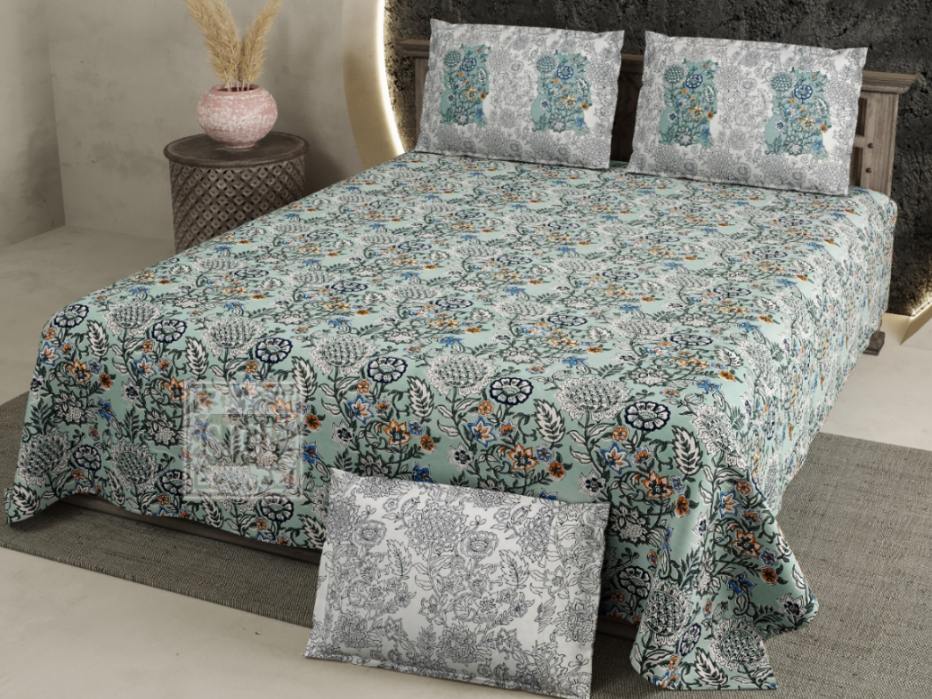 Chartook Bedsheet Set 108 x 108 in - 3 Pcs (Design 0053)