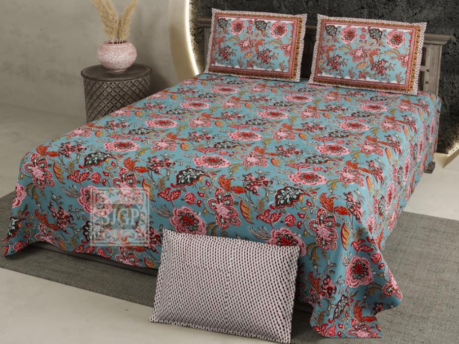 Chartook Bedsheet Set 108 x 108 in - 3 Pcs (Design 0057)