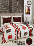 Gujari Patch Bedsheet Set 108 x 108 in - 3 Pcs (Design 0061)