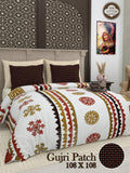 Gujari Patch Bedsheet Set 108 x 108 in - 3 Pcs (Design 0062)