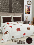Gujari Patch Bedsheet Set 108 x 108 in - 3 Pcs (Design 0067)