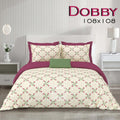 Dobby Bedsheet Set 108 x 108 in - 3 Pcs (Design 0171)