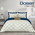 Dobby Bedsheet Set 108 x 108 in - 3 Pcs (Design 0172)