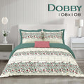 Dobby Bedsheet Set 108 x 108 in - 3 Pcs (Design 0183)