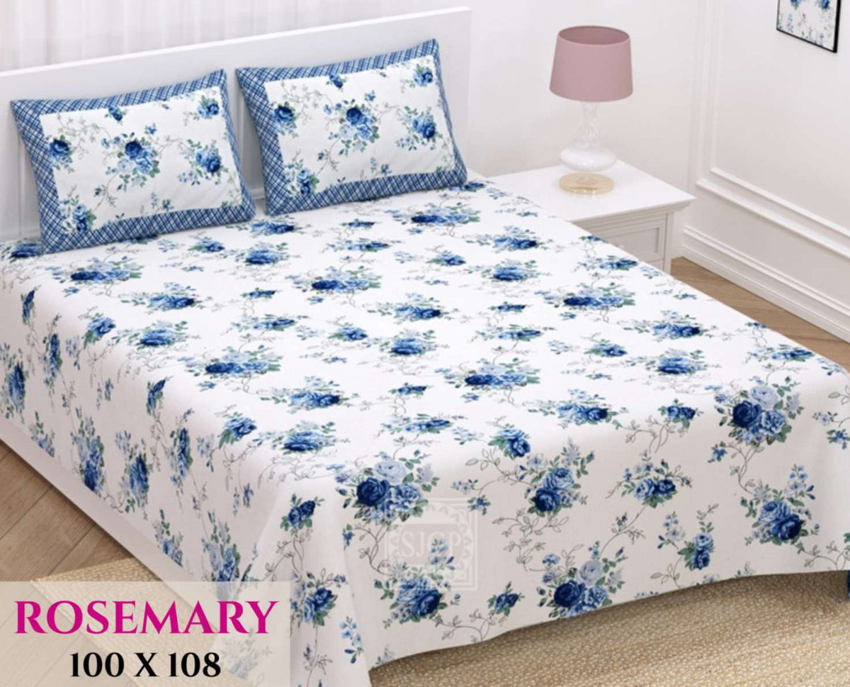 Rosemary Bedsheet Set 100 x 108 in - 3 Pcs (Design 0342)