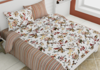 Rozee Bedsheet Set 90 x 108 in - 3 Pcs (Design 0416)
