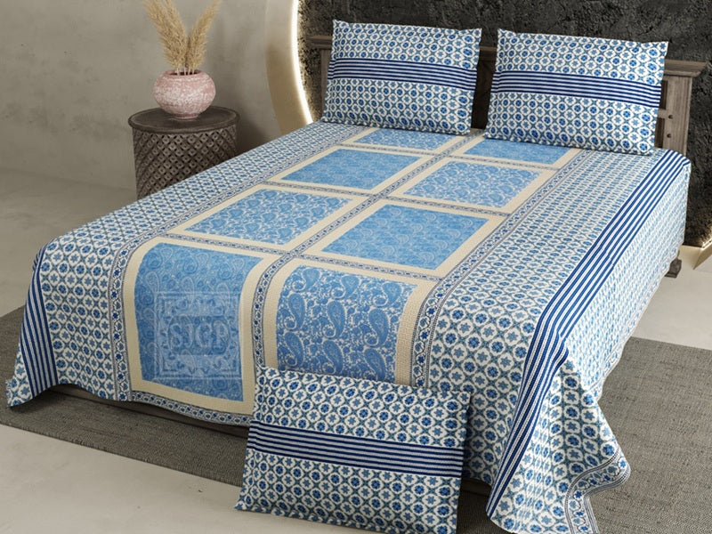 Rozee Bedsheet Set 90 x 108 in - 3 Pcs (Design 0419)