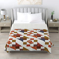 Ajrak Double Dohar Semi 90 x 100 in - 1 Pc (Design 0456)