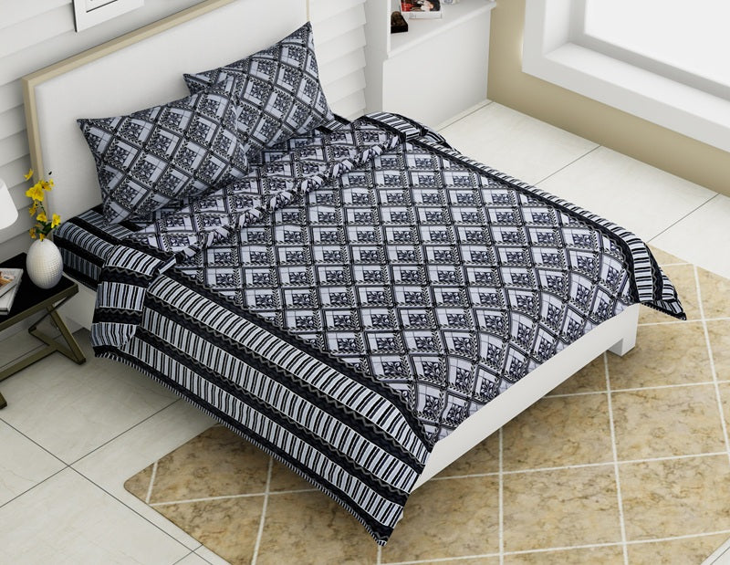 Rozee Bedsheet Set 90 x 108 in - 3 Pcs (Design 0702)