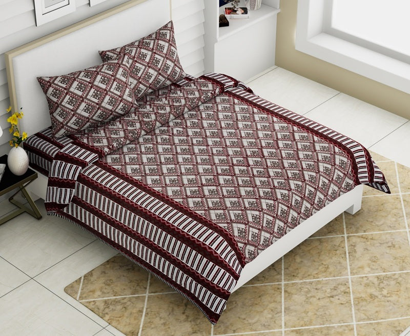 Rozee Bedsheet Set 90 x 108 in - 3 Pcs (Design 0703)