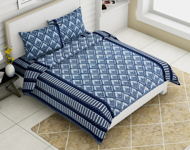 Rozee Bedsheet Set 90 x 108 in - 3 Pcs (Design 0704)