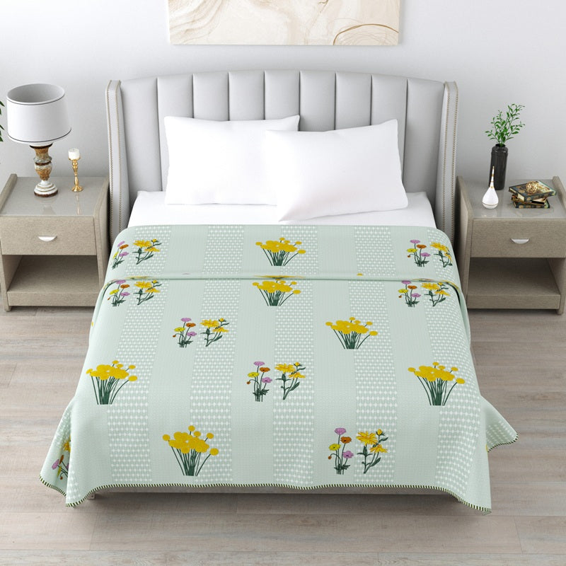 Milky White Double Dohar Semi 90 x 100 in - 1 Pc (Design 0460)