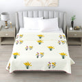 Milky White Double Dohar Semi 90 x 100 in - 1 Pc (Design 0463)