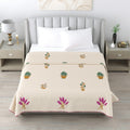 Milky White Double Dohar Semi 90 x 100 in - 1 Pc (Design 0468)