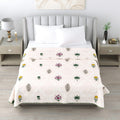 Milky White Double Dohar Semi 90 x 100 in - 1 Pc (Design 0469)