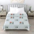 Milky White Double Dohar Semi 90 x 100 in - 1 Pc (Design 0477)