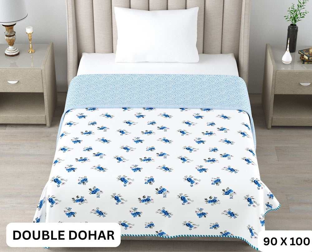 Sweety Double Dohar Semi 90 x 100 in - 1 Pc (Design 0483)