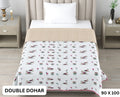 Sweety Double Dohar Semi 90 x 100 in - 1 Pc (Design 0486)