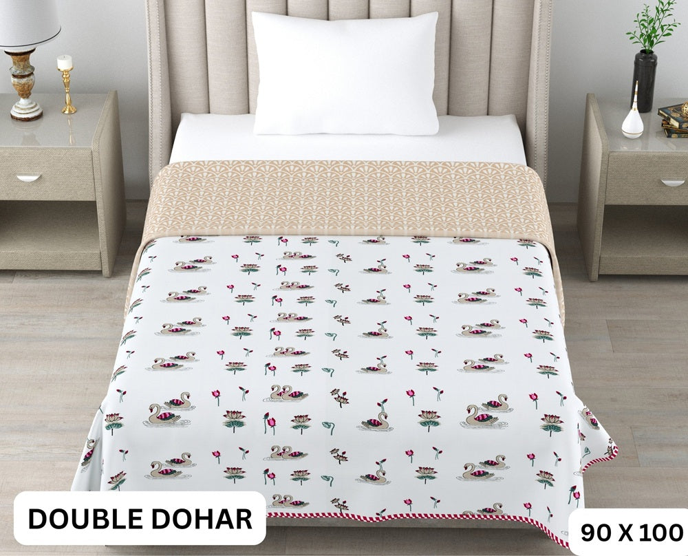 Sweety Double Dohar Semi 90 x 100 in - 1 Pc (Design 0486)