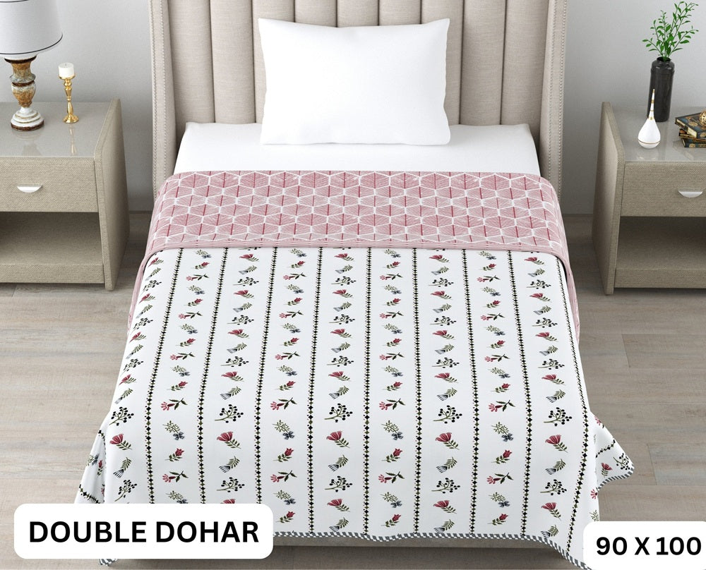 Sweety Double Dohar Semi 90 x 100 in - 1 Pc (Design 0489)