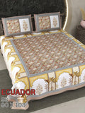 Ecuador Bedsheet Set 90 x 108 in - 3 Pcs (Design 0909)
