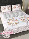 Ecuador Bedsheet Set 90 x 108 in - 3 Pcs (Design 0911)