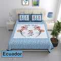 Ecuador Bedsheet Set 90 x 108 in - 3 Pcs (Design 0951)