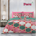 Peru Bedsheet Set 90 x 108 in - 3 Pcs (Design 0987)