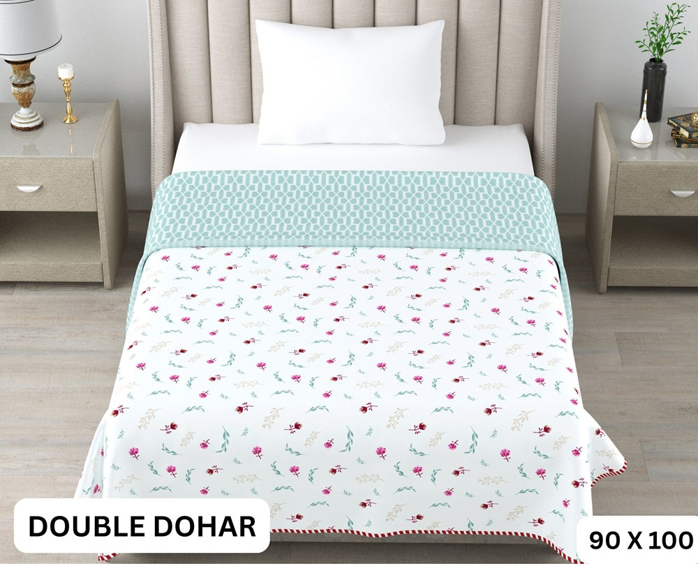 Sweety Double Dohar Semi 90 x 100 in - 1 Pc (Design 0492)