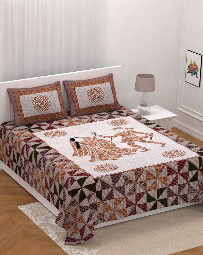 Barmeri Bedsheet Set 90 x 108 in - 3 Pcs (Design 0997)