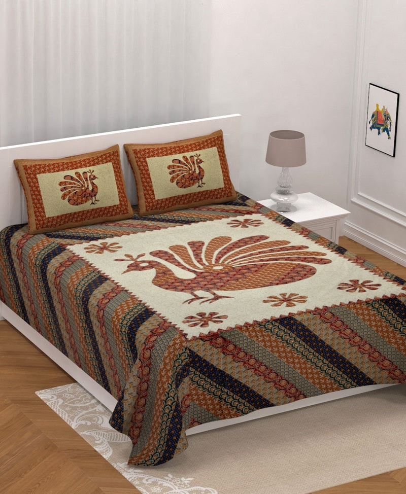 Barmeri Bedsheet Set 90 x 108 in - 3 Pcs (Design 0998)