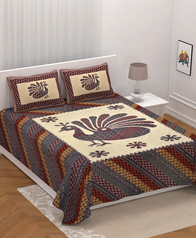 Barmeri Bedsheet Set 90 x 108 in - 3 Pcs (Design 0999)