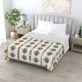 Kashida Double Dohar Semi 90 x 100 in - 1 Pc (Design 0529)