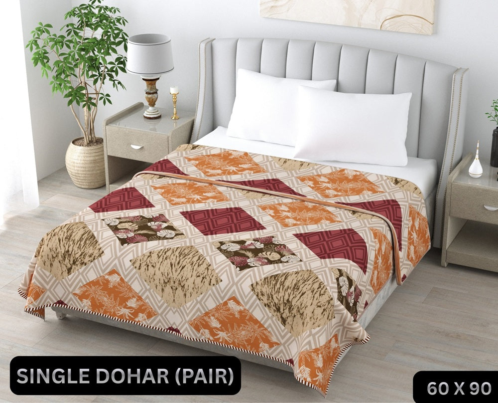 Nandani Single Dohar Semi 60 x 90 in - 2 Pcs (Design 0563)