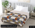 Ajrak Single Dohar Semi 60 x 90 in - 2 Pcs (Design 0588)