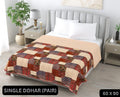Ajrak Single Dohar Semi 60 x 90 in - 2 Pcs (Design 0590)
