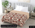 Ajrak Single Dohar Semi 60 x 90 in - 2 Pcs (Design 0598)