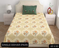 Kashida Single Dohar Semi 60 x 90 in - 2 Pcs (Design 0613)