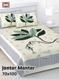 Jantar Mantar Bedsheet Set 70 x 100 in - 3 Pcs (Design 1094)