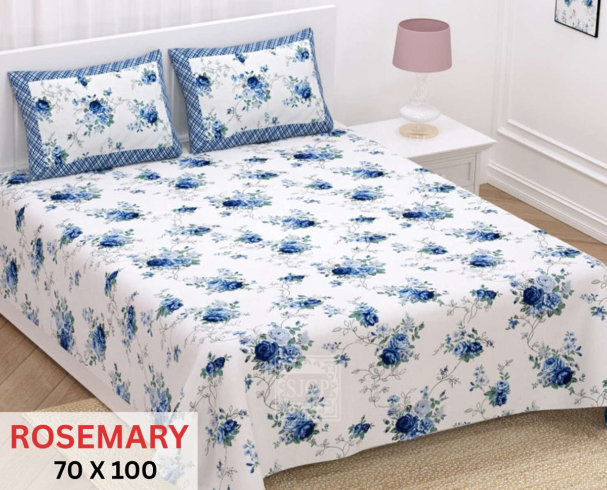 Rosemary Bedsheet Set 70 x 100 in - 3 Pcs (Design 1113)