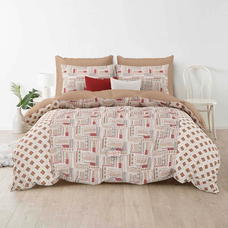 Rozee Bedsheet Set 90 x 108 in - 3 Pcs (Design 1240)