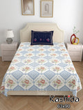Kashida Bedsheet Set 63 x 90 in - 4 Pcs (Design 1127)
