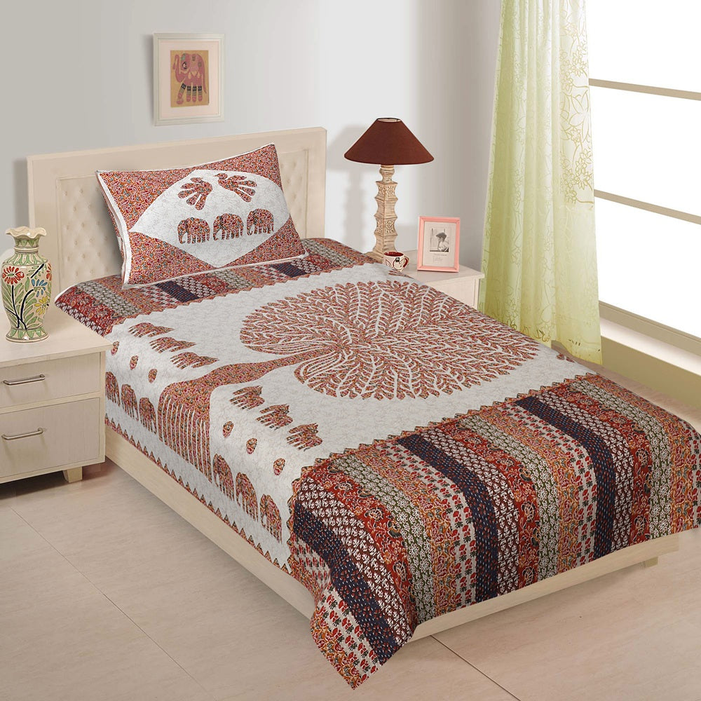 Barmeri Bedsheet Set 63 x 90 in - 4 Pcs (Design 1159)