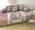 Barmeri Diwan Set with Foam 63 x 90 in - 8 Pcs (Design 1326)