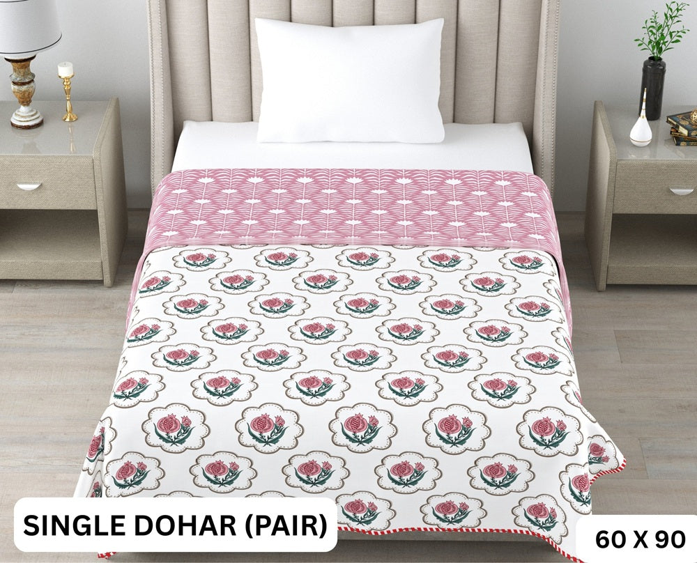 Sweety Single Dohar Semi 60 x 90 in - 2 Pcs (Design 0641)